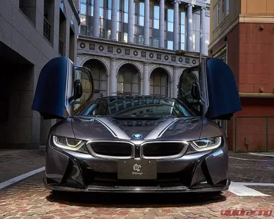 3D Design Carbon Fiber Front Lip Spoiler for BMW i8 2014-2017, Lightweight Prepreg Construction - 3101-51211