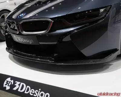 3D Design Carbon Fiber Front Lip Spoiler for BMW i8 2014-2017, Lightweight Prepreg Construction - 3101-51211
