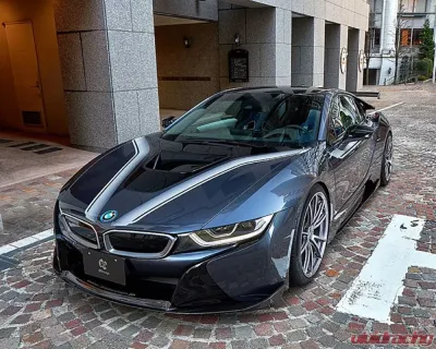 3D Design Carbon Fiber Front Lip Spoiler for BMW i8 2014-2017, Lightweight Prepreg Construction - 3101-51211