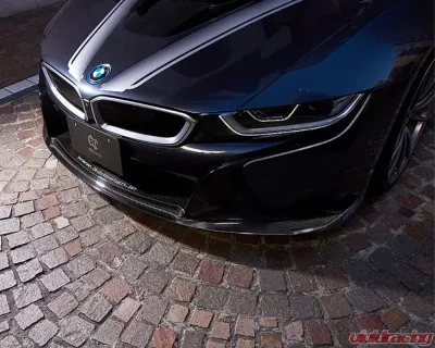 3D Design Carbon Fiber Front Lip Spoiler for BMW i8 2014-2017, Lightweight Prepreg Construction - 3101-51211