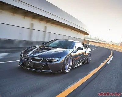 3D Design Carbon Fiber Front Lip Spoiler for BMW i8 2014-2017, Lightweight Prepreg Construction - 3101-51211