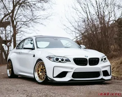 3D Design Carbon Fiber Bumper Canards Set BMW F87 M2 2015-2018 - 3102-28711