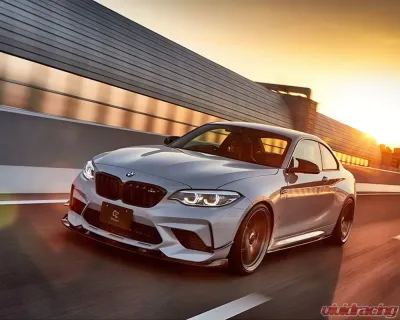 3D Design Carbon Fiber Bumper Canards Set BMW F87 M2 Competition 2019-2021 - 3102-28721