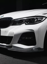 3D Design Carbon Fiber Under Splitter Set BMW G20 | G21 3-Series M-Sport 2019-2023                                     - 3102-32011 - Image 4