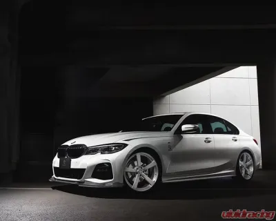 3D Design Carbon Fiber Under Splitter Set BMW G20 | G21 3-Series M-Sport 2019-2023 - 3102-32011