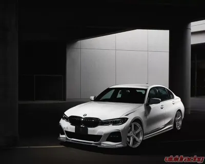 3D Design Carbon Fiber Under Splitter Set BMW G20 | G21 3-Series M-Sport 2019-2023 - 3102-32011