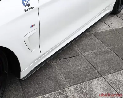 3D Design Carbon Fiber Side Skirt Set BMW F32 4-Series M-Sport 2014-2019 - 3104-23211