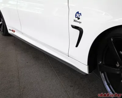 3D Design Carbon Fiber Side Skirt Set - 3104-23611