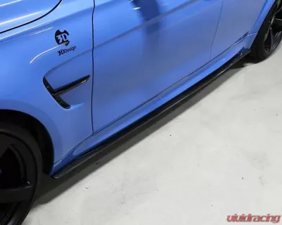 3D Design Carbon Fiber Side Skirt Set BMW F80 M3 2015-2018 - 3104-28011