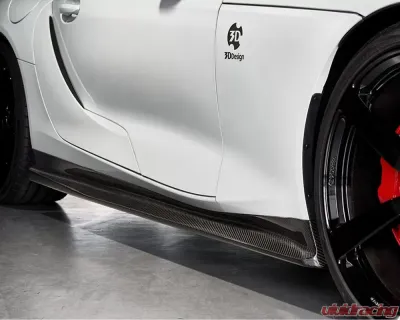 3D Design Carbon Fiber Side Skirt Set - 3104-62911