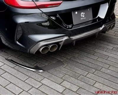 3D Design Carbon Fiber Rear Diffuser Under Splitters - 3106-29311
