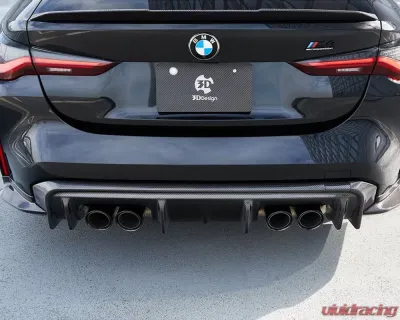 3D Design Carbon Fiber Rear Bumper Side Extension Set BMW G82 M4 2021-2025 - 3106-38212
