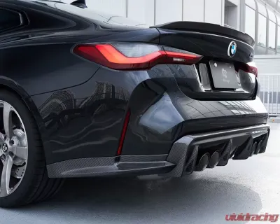 3D Design Carbon Fiber Rear Bumper Side Extension Set BMW G82 M4 2021-2025 - 3106-38212