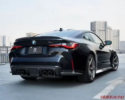 3D Design Carbon Fiber Rear Bumper Side Extension Set BMW G82 M4 2021-2025 - 3106-38212