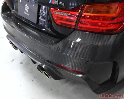 3D Design Full Carbon Fiber Rear Bumper BMW F82 | F83 M4 2015-2020 - 3107-28211