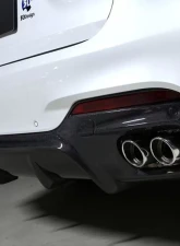 3D Design Carbon Fiber Rear Diffuser BMW F16 X6 M-Sport 2015-2018                                     - 3108-21611 - Image 6