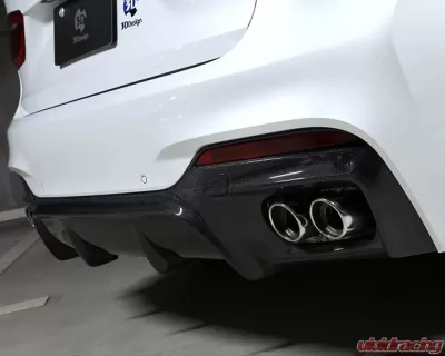 3D Design Carbon Fiber Rear Diffuser BMW F16 X6 M-Sport 2015-2018 - 3108-21611