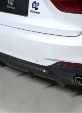 3D Design Carbon Fiber Rear Diffuser BMW F16 X6 M-Sport 2015-2018                                     - 3108-21611 - Image 8