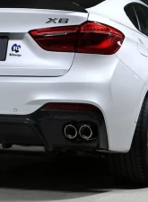 3D Design Carbon Fiber Rear Diffuser BMW F16 X6 M-Sport 2015-2018                                     - 3108-21611 - Image 9