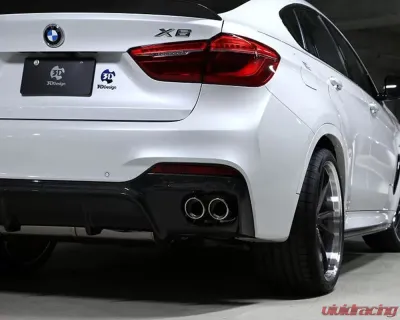 3D Design Carbon Fiber Rear Diffuser BMW F16 X6 M-Sport 2015-2018 - 3108-21611