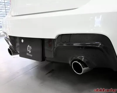 3D Design Carbon Fiber Rear Diffuser BMW F20 1-Series M-Sport 2012-2018 - 3108-22011