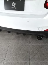 3D Design 2-Tip Exhausts Carbon Fiber Rear Diffuser BMW F22 2-Series M-Sport 2014-2018                                     - 3108-22211 - Image 7