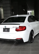 3D Design 2-Tip Exhausts Carbon Fiber Rear Diffuser BMW F22 2-Series M-Sport 2014-2018                                     - 3108-22211 - Image 8