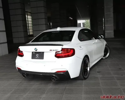 3D Design 2-Tip Exhausts Carbon Fiber Rear Diffuser BMW F22 2-Series M-Sport 2014-2018 - 3108-22211