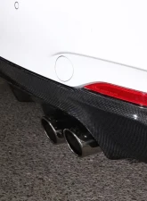 3D Design 4-Tip Exhausts Carbon Fiber Rear Diffuser BMW F22 2-Series M-Sport 2014-2018                                     - 3108-22221 - Image 4