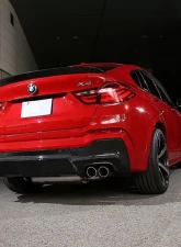 3D Design 4-Tip Exhausts Carbon Fiber Rear Diffuser BMW F26 X4 M-Sport 2013-2018                                     - 3108-22621 - Image 5