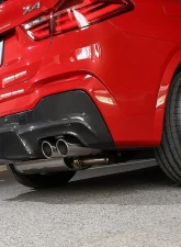 3D Design 4-Tip Exhausts Carbon Fiber Rear Diffuser BMW F26 X4 M-Sport 2013-2018                                     - 3108-22621 - Image 6