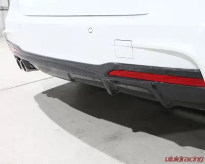 3D Design 2-Tip Exhausts Carbon Fiber Rear Diffuser - 3108-23011