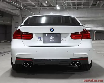 3D Design 4-Tip Exhausts Carbon Fiber Rear Diffuser - 3108-23041