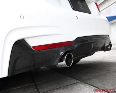 3D Design 2-Tip Exhausts Carbon Fiber Rear Diffuser BMW F32 | F36 4-Series M-Sport 2016-2019 - 3108-23231