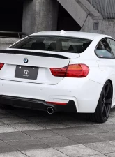 3D Design 2-Tip Exhausts Carbon Fiber Rear Diffuser BMW F32 | F36 4-Series M-Sport 2016-2019                                     - 3108-23231 - Image 4