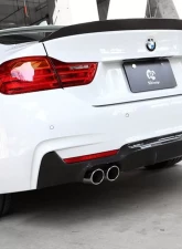 3D Design 4-Tip Exhausts Carbon Fiber Rear Diffuser BMW F32 | F36 4-series M-Sport 420i | 428i 2016-2019                                     - 3108-23241 - Image 2