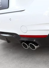 3D Design 4-Tip Exhausts Carbon Fiber Rear Diffuser BMW F32 | F36 4-series M-Sport 420i | 428i 2016-2019                                     - 3108-23241 - Image 3