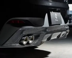3D Design Carbon Fiber Rear Diffuser Quad Set BMW F39 X2 M-Sport X
