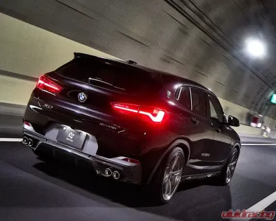 3D Design Carbon Fiber Rear Diffuser Quad Set BMW F39 X2 M-Sport 2018-2023 - 3108-23911