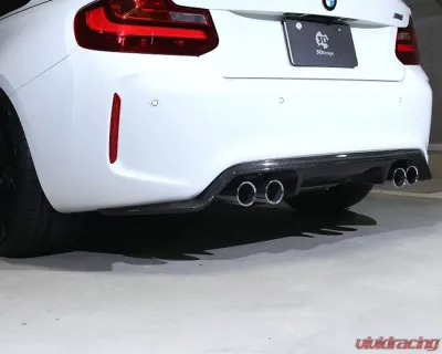 3D Design Type 1 Carbon Fiber Rear Diffuser BMW F87 M2 | F87 M2 Competition 2019+ - 3108-28711