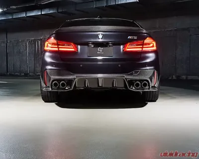 3D Design Carbon Fiber Rear Diffuser Quad Set BMW F90 M5 2018-2023 - 3108-29021