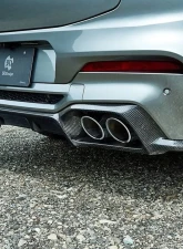 3D Design Carbon Fiber Rear Diffuser BMW F98 X4M Pre-LCI Only 2019-2025                                     - 3108-29811 - Image 6