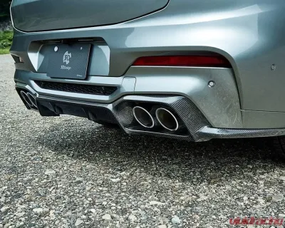 3D Design Carbon Fiber Rear Diffuser BMW F98 X4M Pre-LCI Only 2019-2025 - 3108-29811