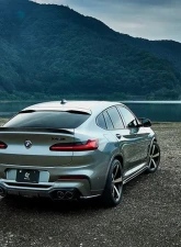 3D Design Carbon Fiber Rear Diffuser BMW F98 X4M Pre-LCI Only 2019-2025                                     - 3108-29811 - Image 4
