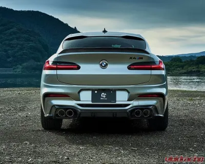 3D Design Carbon Fiber Rear Diffuser BMW F98 X4M Pre-LCI Only 2019-2025 - 3108-29811