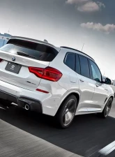 3D Design 2-Tip Exhausts Carbon Fiber Rear Diffuser BMW G01 X3 M-Sport 2019-2023                                     - 3108-30111 - Image 3