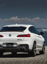 3D Design 4-Tip Exhausts Carbon Fiber Rear Diffuser BMW G02 X4 M40i 2019-2022                                     - 3108-30211 - Image 5