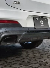 3D Design 4-Tip Exhausts Carbon Fiber Rear Diffuser BMW G02 X4 M40i 2019-2022                                     - 3108-30211 - Image 6