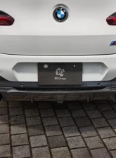 3D Design 4-Tip Exhausts Carbon Fiber Rear Diffuser BMW G02 X4 M40i 2019-2022                                     - 3108-30211 - Image 8