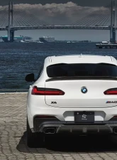 3D Design 4-Tip Exhausts Carbon Fiber Rear Diffuser BMW G02 X4 M40i 2019-2022                                     - 3108-30211 - Image 9